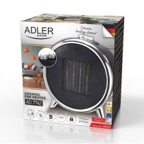 Portable Fan Heater Adler AD 7742 Black Silver 1500 W