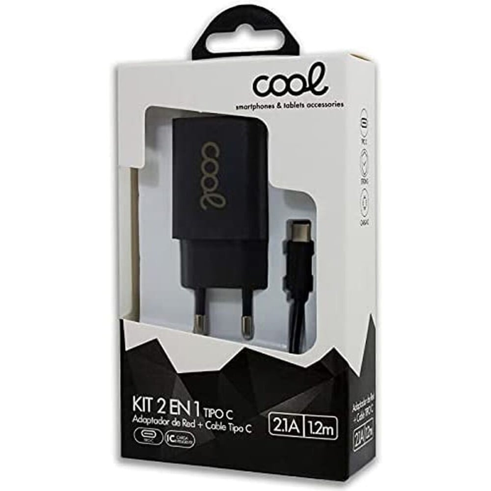 Wall Charger Cool Kit 2 en 1 Black