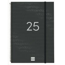 Agenda Finocam YEAR Noir A4 21 x 29,7 cm 2025