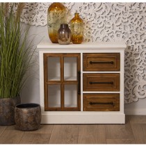 Buffet Alexandra House Living Blanc Bois 86 x 78 x 34 cm