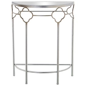 Console Alexandra House Living Transparent Argenté Métal 60 x 75 x 31 cm