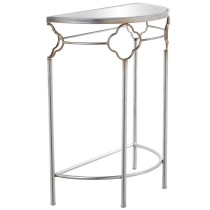 Console Alexandra House Living Transparent Argenté Métal 60 x 75 x 31 cm