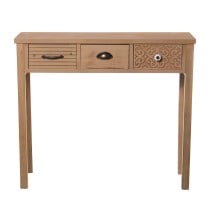 Console Alexandra House Living Brown Wood 90 x 78 x 30 cm