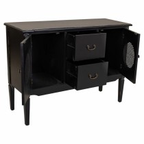 Sideboard Alexandra House Living Black Rattan Fir wood 40 x 78 x 106 cm