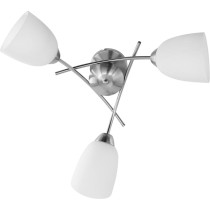 Suspension Activejet NIKITA 3P Nikiel Blanc nickel Métal verre 120 W