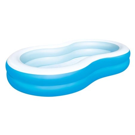 Bestway Aufblasbares Pool 2 Kammern Großer See 262x157x46 cm +3 Jahre Garten 54117