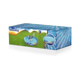 Bestway Piscine Rigide Infantile PVC Marine 244x46 cm +3 Ans Jardin 55031