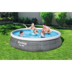 Aufblasbarer Pool Bestway Grau 7340 L 396 x 84 cm