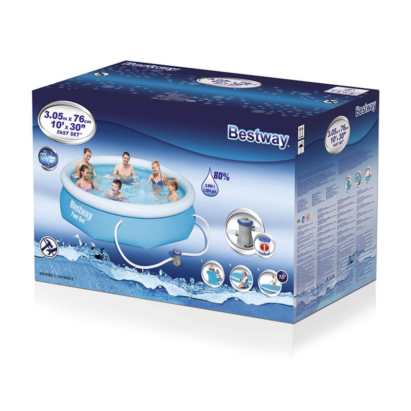 Piscine gonflable Bestway Bleu 3800 l 305 x 76 cm