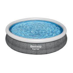 Aufblasbarer Pool Bestway Grau 5377 L 366 x 76 cm