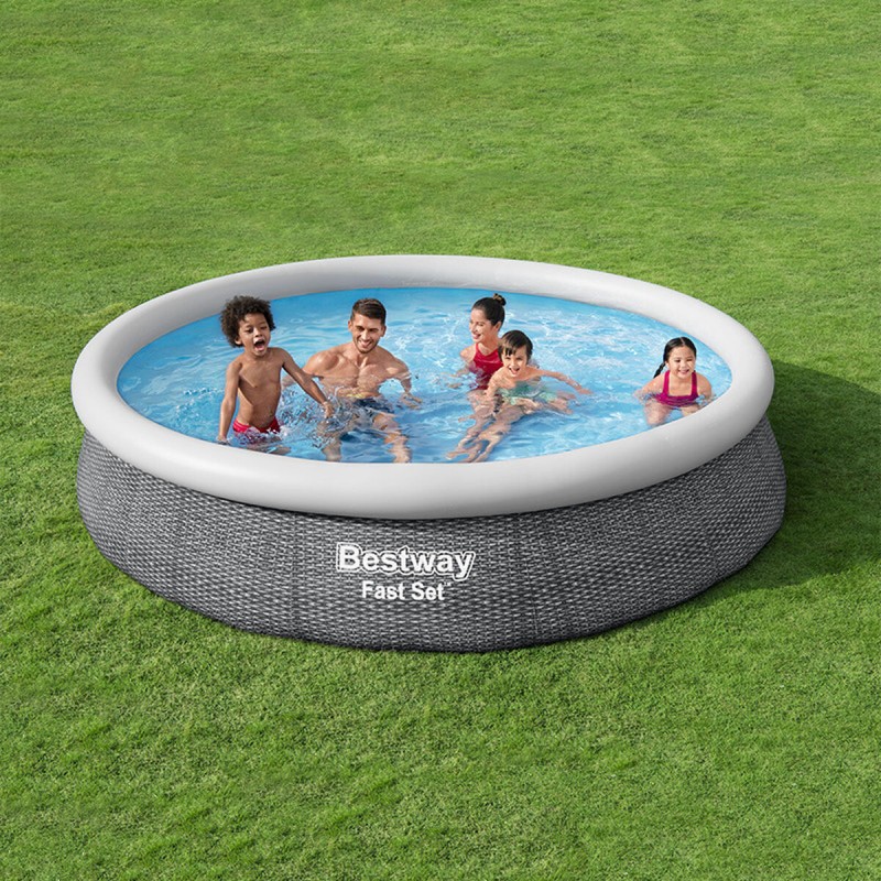 Inflatable pool Bestway Grey 5377 L 366 x 76 cm