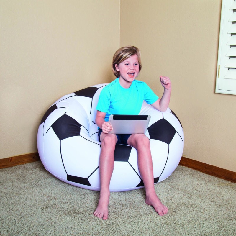 Inflatable Puff Bestway Multicolour 114 x 112 x 71 cm Football