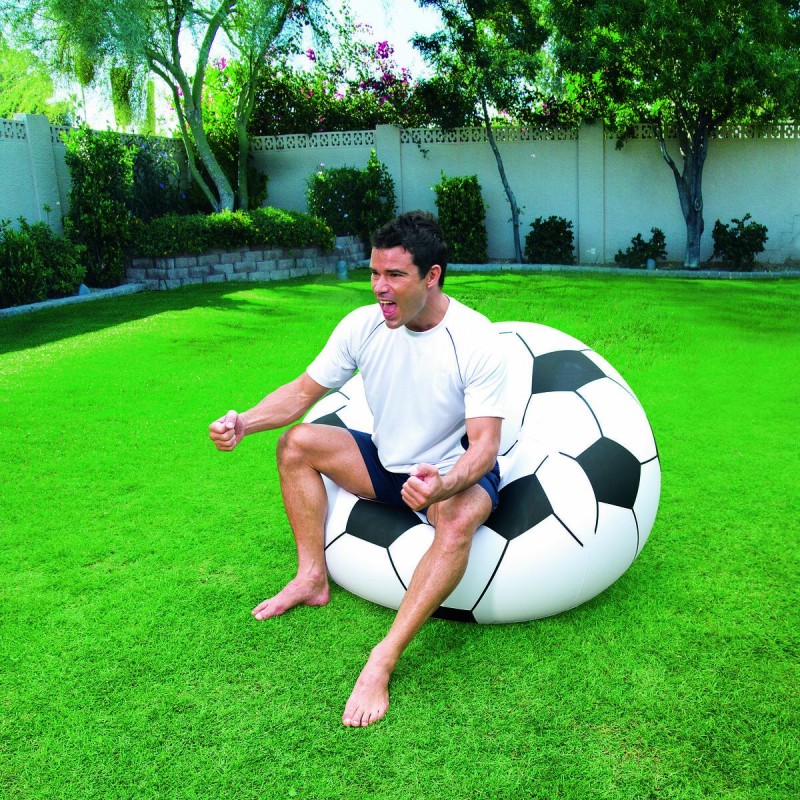 Inflatable Puff Bestway Multicolour 114 x 112 x 71 cm Football