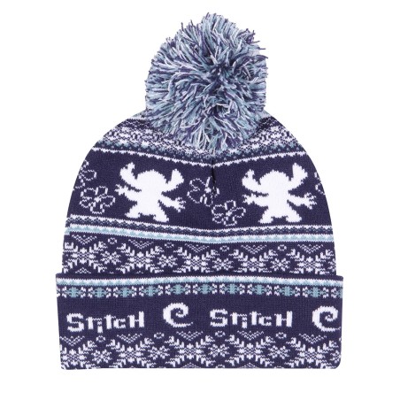 Chapeau Stitch Fair Isle Pom Beanie Blue marine