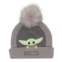 Chapeau The Mandalorian Grogu In The Crib Beanie Gris