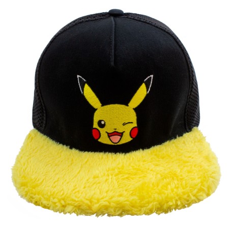 Unisex-Hut Pokémon Pikachu Wink Gelb Schwarz Einheitsgröße