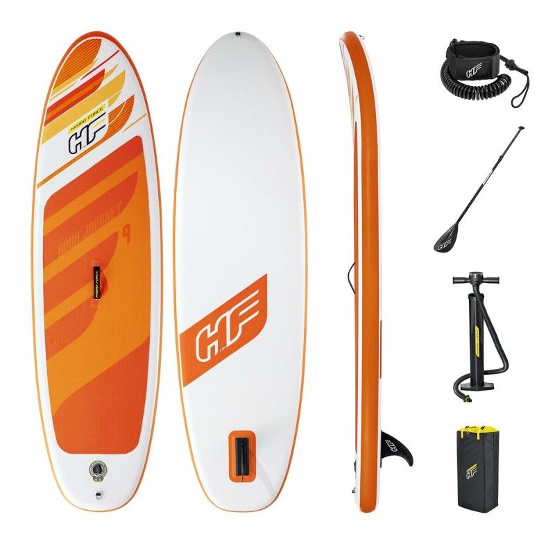 Inflatable Paddle Surf Board with Accessories Bestway Hydro-Force Multicolour 274 x 76 x 12 cm