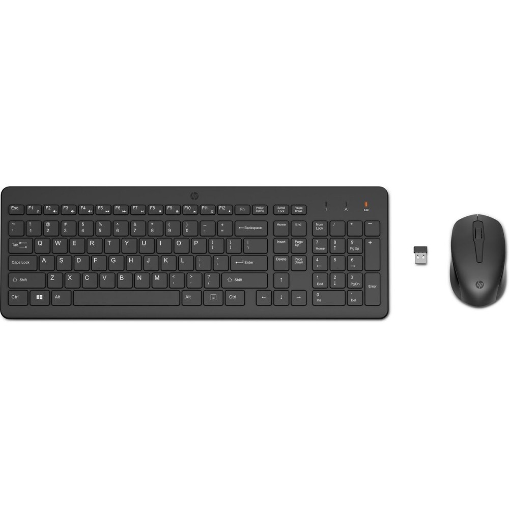 clavier et souris HP 2V9E6AA Noir Anglais Qwerty US