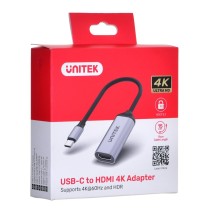 Câble USB-C vers HDMI Unitek V1420A Noir 15 cm