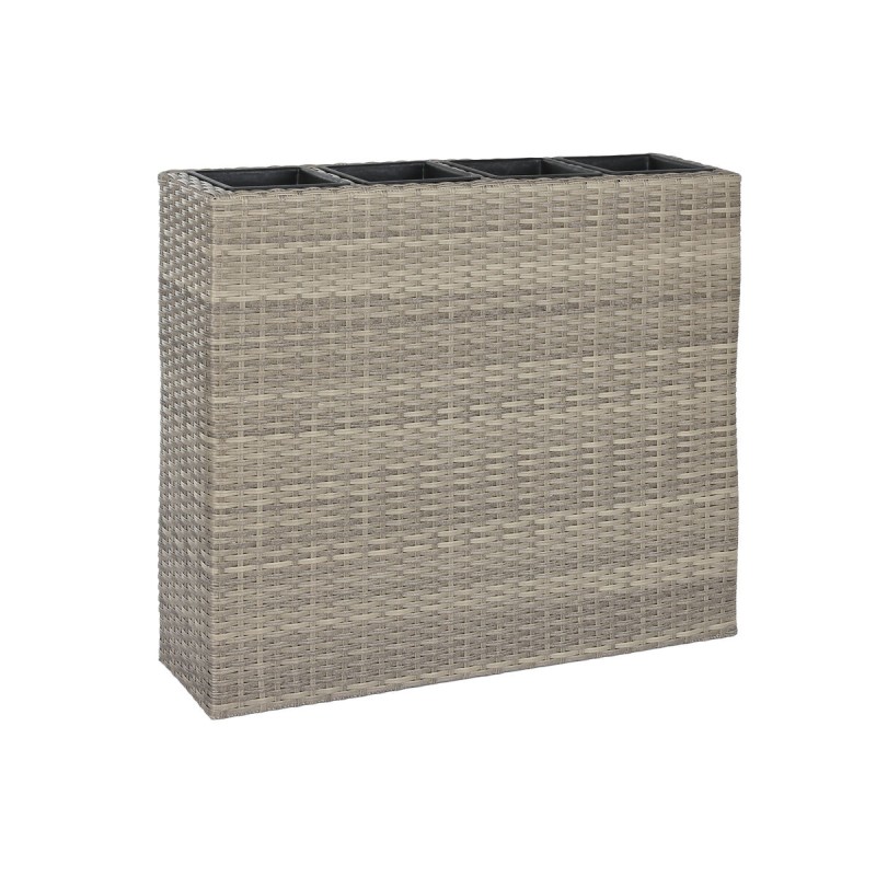 Planter Home ESPRIT polypropylene Rattan 95 x 26 x 80 cm