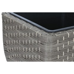 Satz Blumentöpfe Home ESPRIT Polypropylen Rattan 40 x 40 x 36 cm