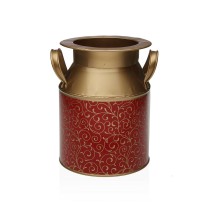 Vase Versa Serpentine Red Metal 16 x 20 x 20 cm