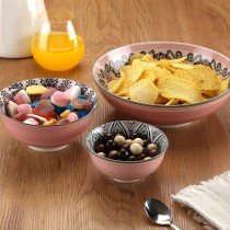 Snack Bowl Versa Pink Ceramic Porcelain 15,5 x 7 x 15,5 cm