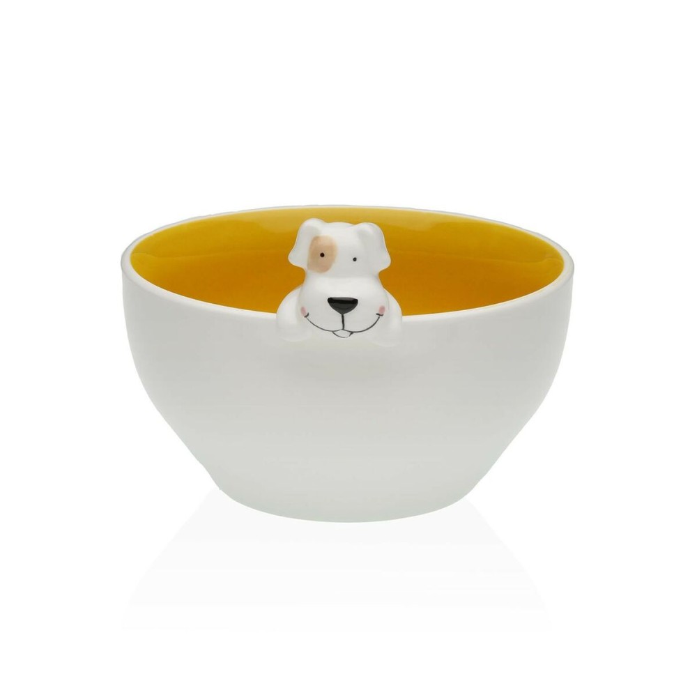 Bowl Versa Porcelain 15,8 x 9,5 x 14 cm Dog