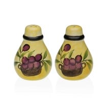 Salt and Pepper Shakers Versa Ceramic Dolomite Olive 5,5 x 8,5 x 6 cm