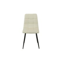 Chair Romimex White Velvet Metal 45 x 89 x 55 cm