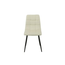 Chaise Romimex Blanc Velours Métal 45 x 89 x 55 cm