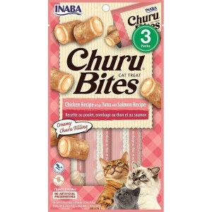 Collation pour Chat Inaba Churu Bites Poulet Saumon Thon Poisson