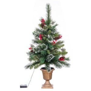 Sapin de Noël Vert Multicouleur 80 x 45 x 18 cm (4 Unités)