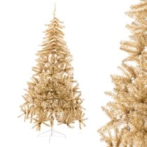 Christmas Tree Gold Metal Plastic 120 X 120 X 240 CM