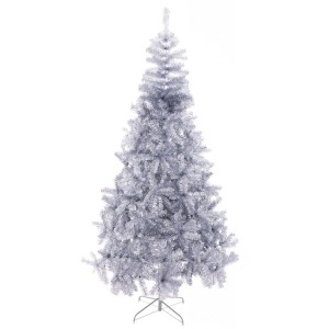 Christmas Tree Silver Metal Plastic 120 X 120 X 240 CM