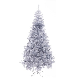 Christmas Tree Silver Metal Plastic 110 x 110 x 210 cm