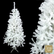 Christmas Tree White PVC Metal Polyethylene 110 x 110 x 210 cm