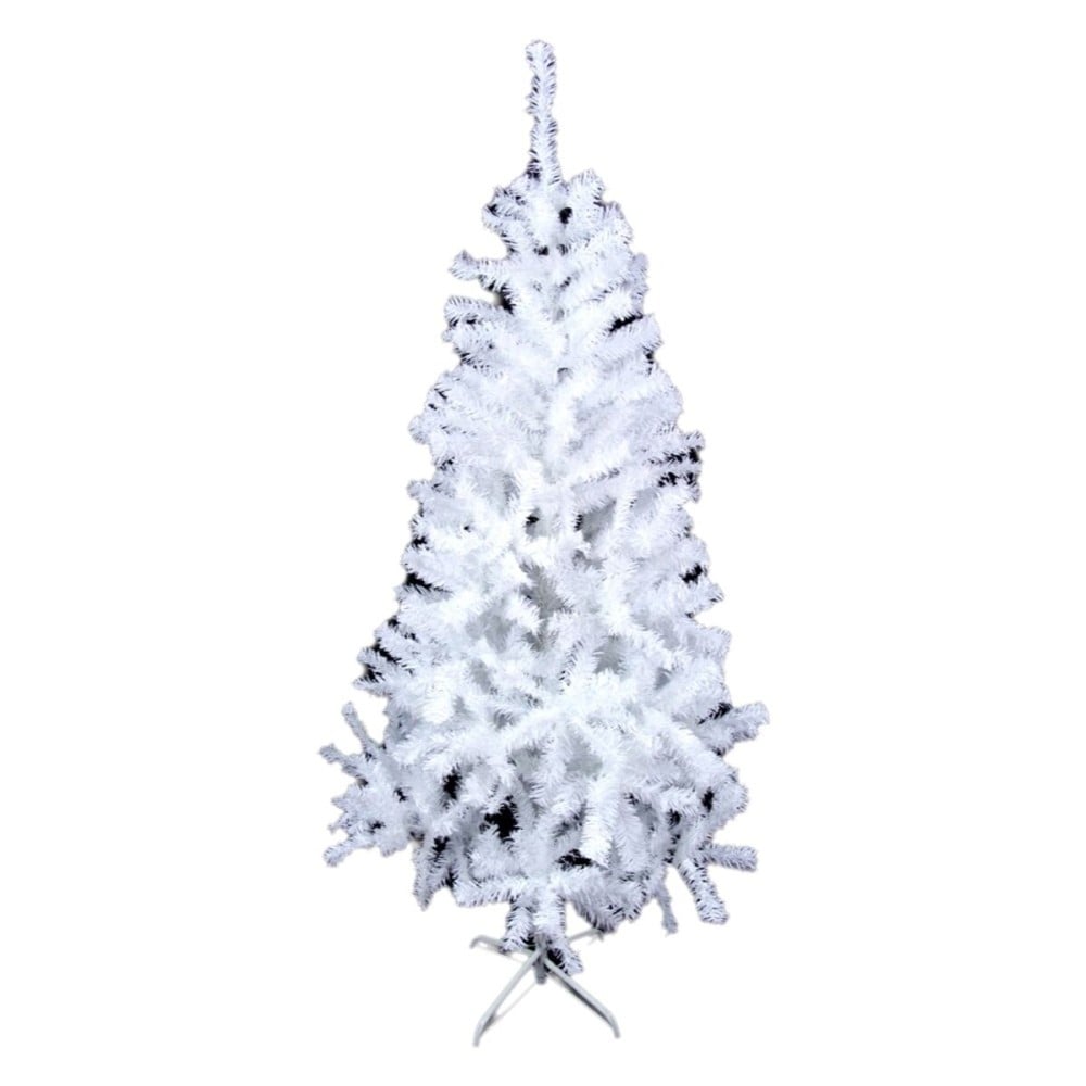 Sapin de Noël Blanc PVC Métal Polyéthylène 100 x 100 x 180 cm