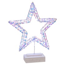 Lighting decoration Silver Star 30 x 7 x 36 cm