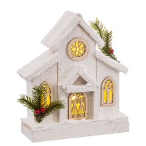 Accesoires pour crèche de Noël Naturel Église 20 X 7 X 24 CM