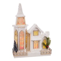 Acessories für die Weihnachtskrippe natürlich Kirche 28 X 9 X 39 CM