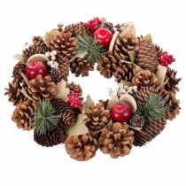 Couronne de Noël Multicouleur Naturel Plastique Foam Ananas 30 x 8 x 30 cm