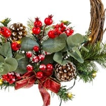 Weihnachtskranz Bunt PVC Rattan 30 x 30 x 10 cm