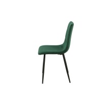 Chaise Romimex Vert Velours Métal 45 x 89 x 55 cm