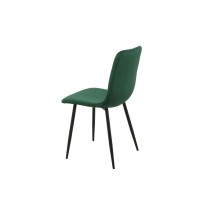 Chaise Romimex Vert Velours Métal 45 x 89 x 55 cm