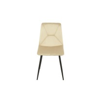 Chair Romimex Beige Velvet Metal 45 x 89 x 55 cm