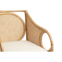 Sitz Romimex natürlich Rattan 53 x 86 x 63 cm