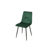 Chaise Romimex Vert Velours Métal 45 x 89 x 55 cm