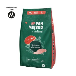 Futter PAN MIĘSKO M Rindfleisch 20 kg