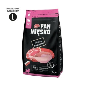 Futter PAN MIĘSKO L Rindfleisch 9 kg